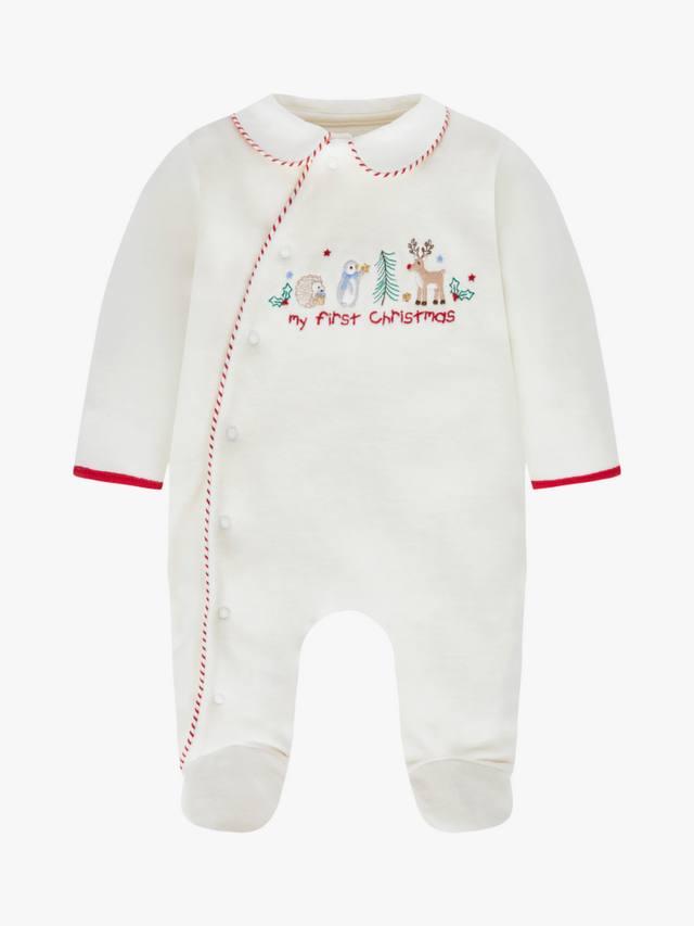 

Детский комбинезон Baby My First Christmas JoJo Maman Bébé, Cream