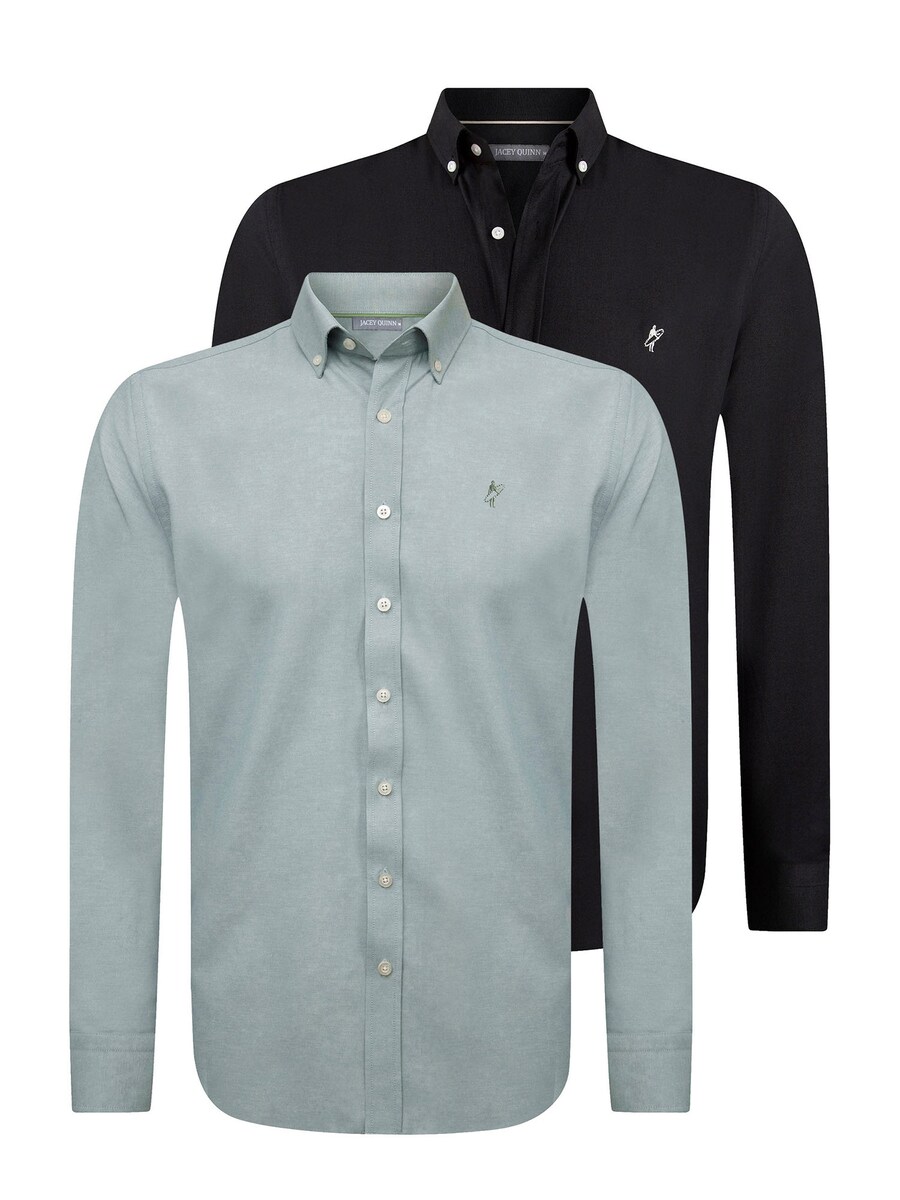 

Рубашка обычного кроя на пуговицах Jacey Quinn Oxford, цвет Mint/Black