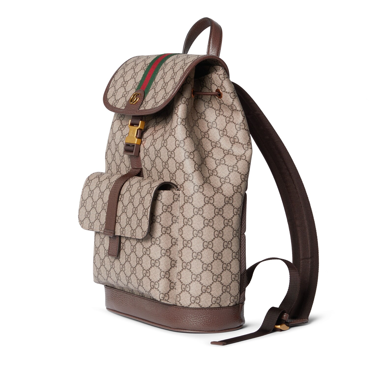 Рюкзак женский Gucci Ophidia Coated Fabric dark brown — фото 2