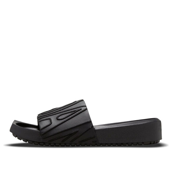 Тапочки nola slide 'triple black' Air Jordan, черный