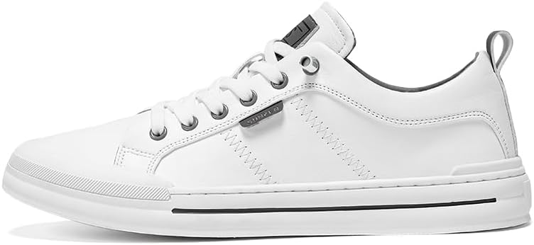 

Мужские стильные платформенные кроссовки с ретро-шнуровкой и контрастной подкладкой, подходящие для повседневной носки и уличного стиля Lhyxu, белый