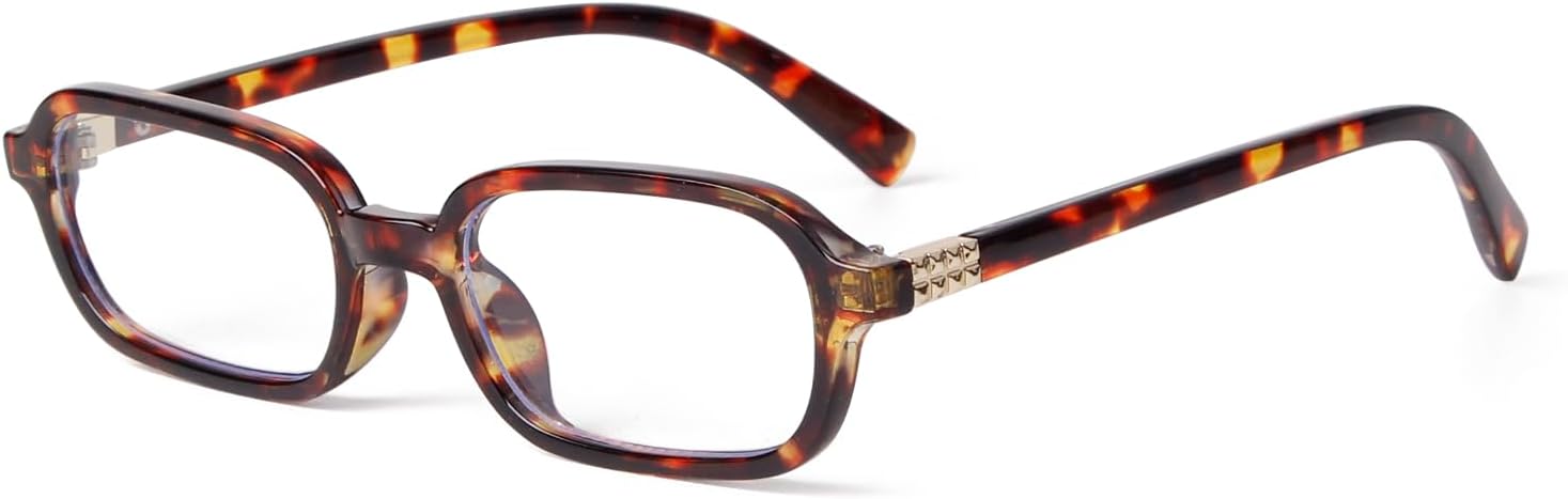 

Солнцезащитные очки JUDOO в стиле ретро, ​​прямоугольные, для женщин и мужчин, узкие, винтажные, квадратные, прямоугольные, тонкие, милые, Tortoise Frame/Blue Light Blocking Lens