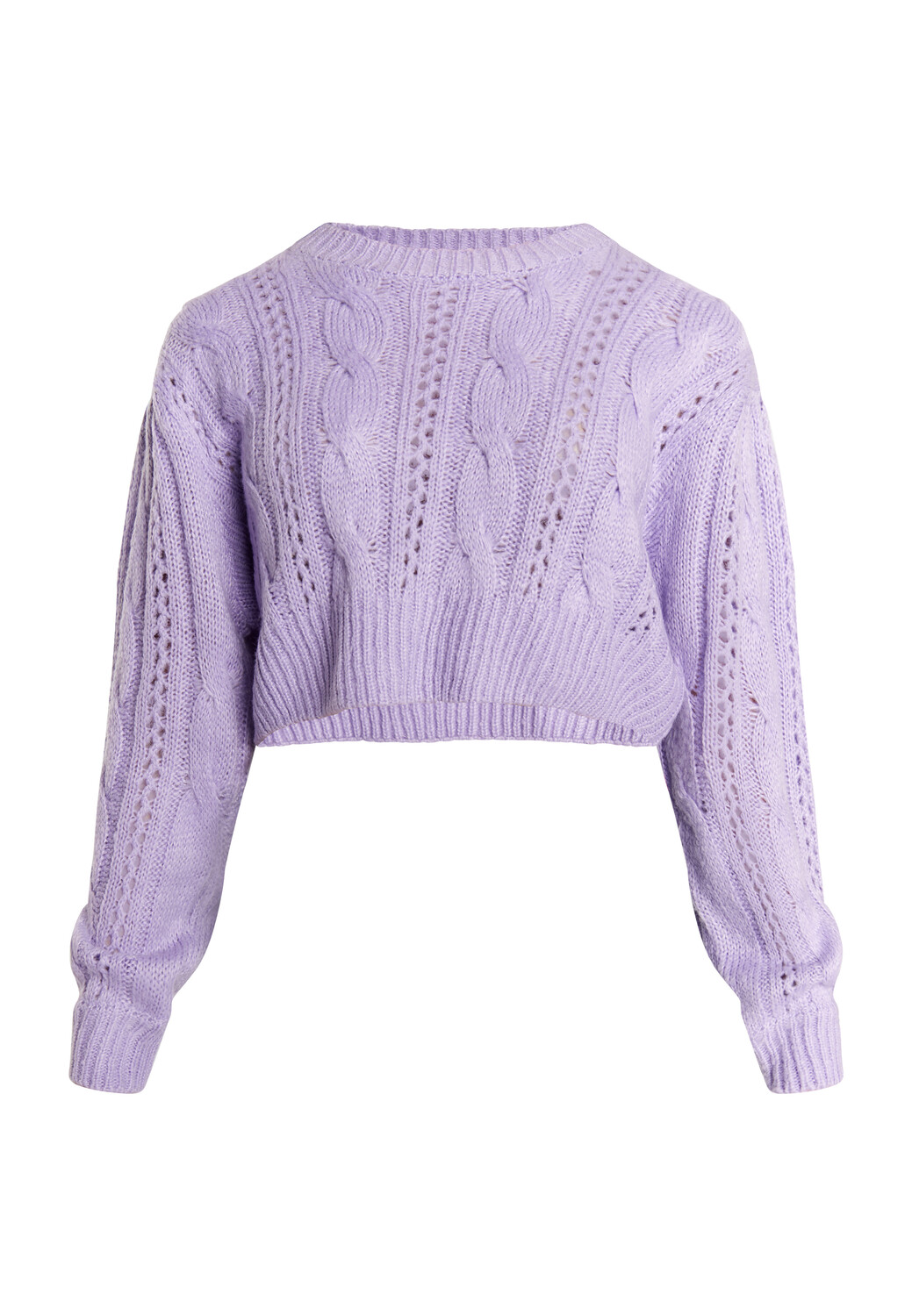 

Толстовка myMo Strick Cropped Pullover, фиолетовый