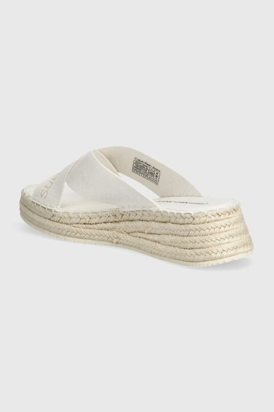Шлепанцы Sporty Wedge Rope Sandal Mr Calvin Klein Jeans, белый — фото 3