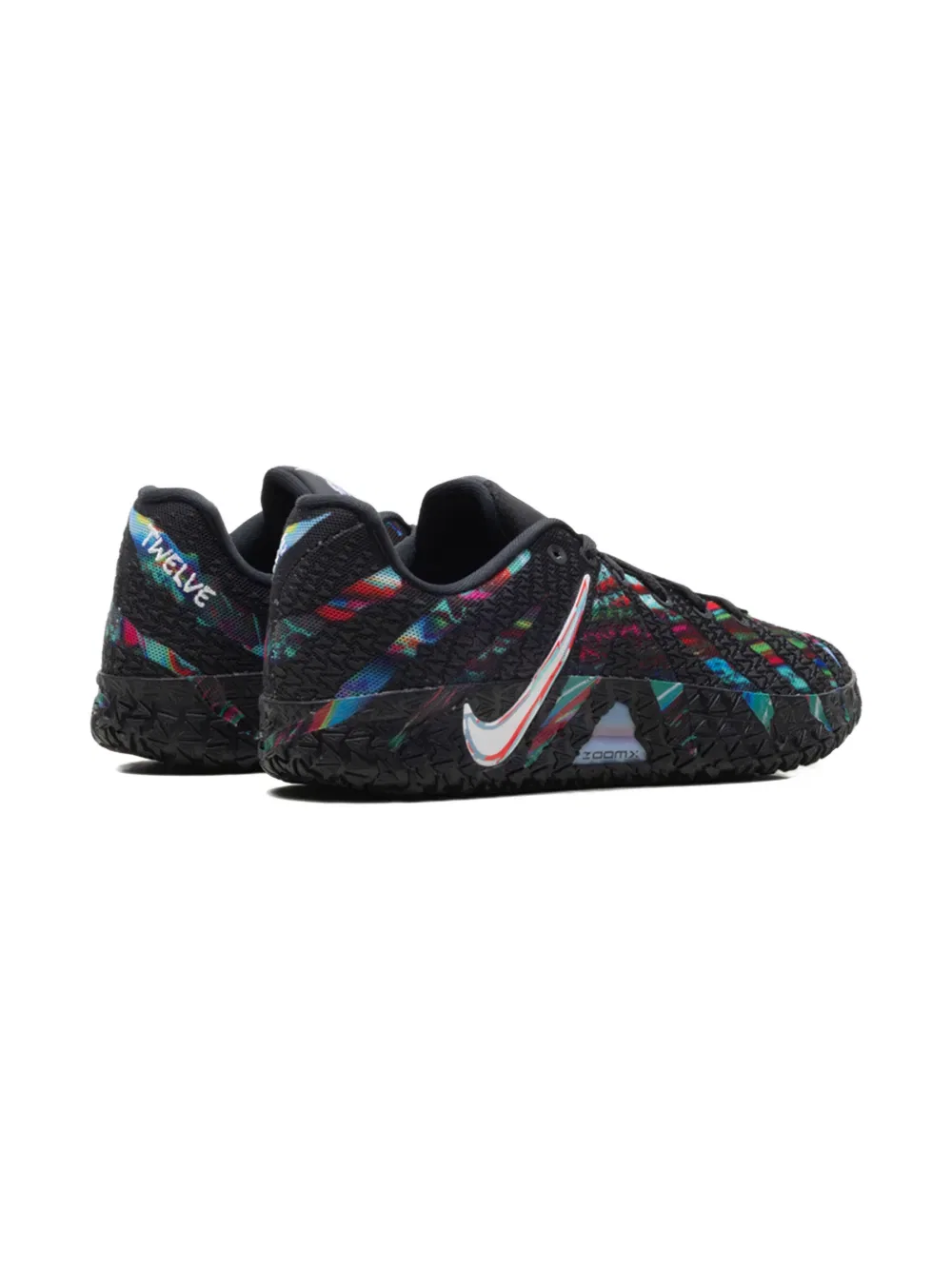 Кроссовки на шнуровке с вставками Nike Kids, черный — фото 4