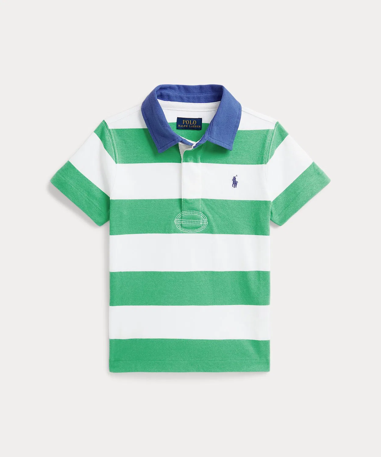 Футболка поло с полосатым принтом, хлопок, Polo Ralph Lauren, мультиколор — фото 2