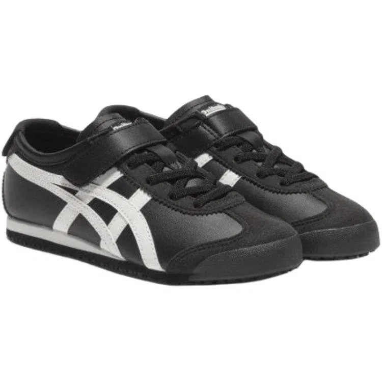 Кроссовки MEXICO 66 низкие повседневные Black White детские Onitsuka Tiger — фото 4