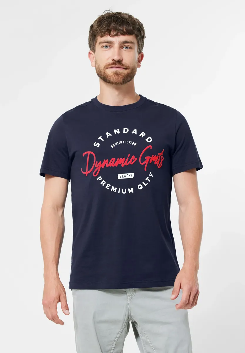 

Футболка STREET ONE MEN с фотопринтом, синий