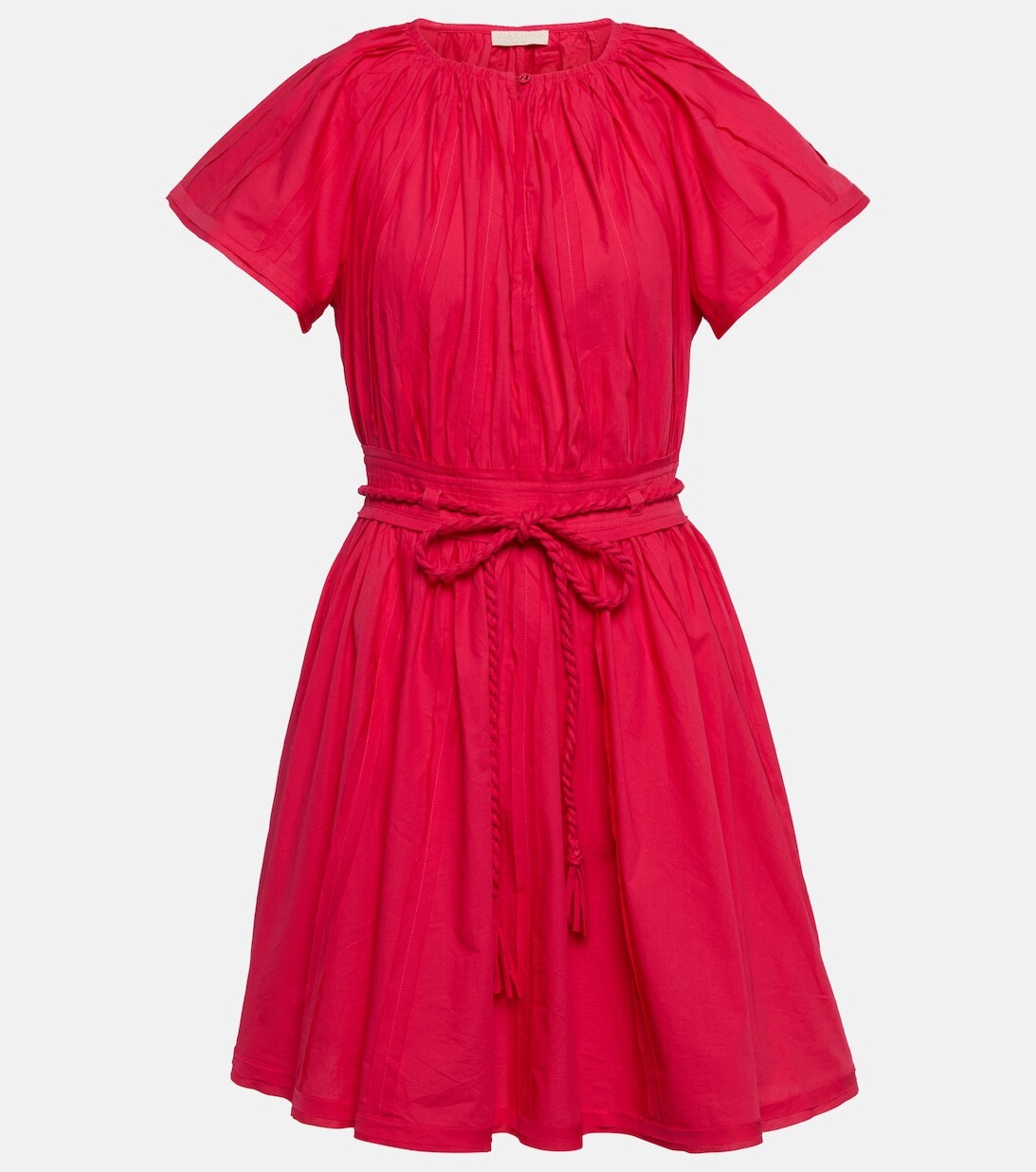 

Платье мини Jessa из хлопкового поплина ULLA JOHNSON, розовый