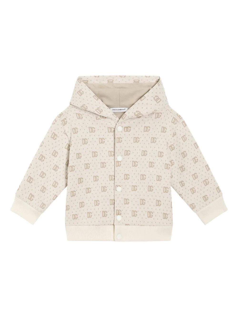 

Худи с логотипом Dolce & Gabbana Kids, нейтральный