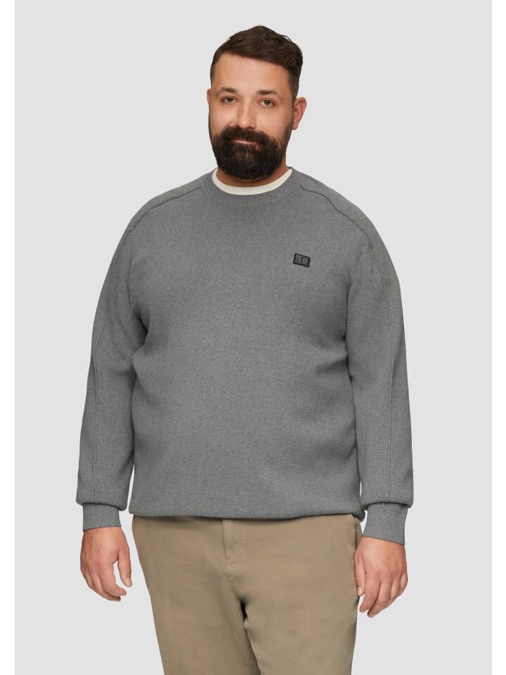 

Пуловер s.Oliver Strickpullover langarm, серый