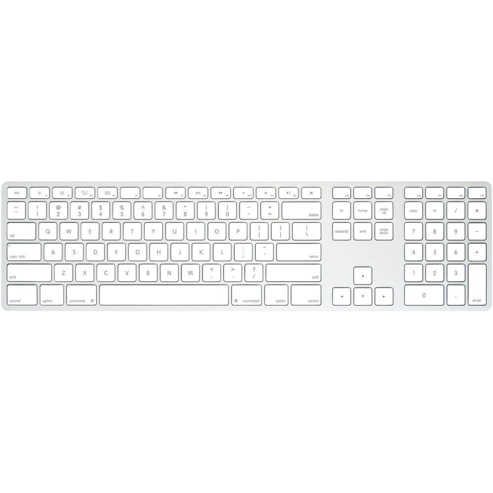 

Беспроводная алюминиевая клавиатура Matias USB-C для Mac (серебристая)
