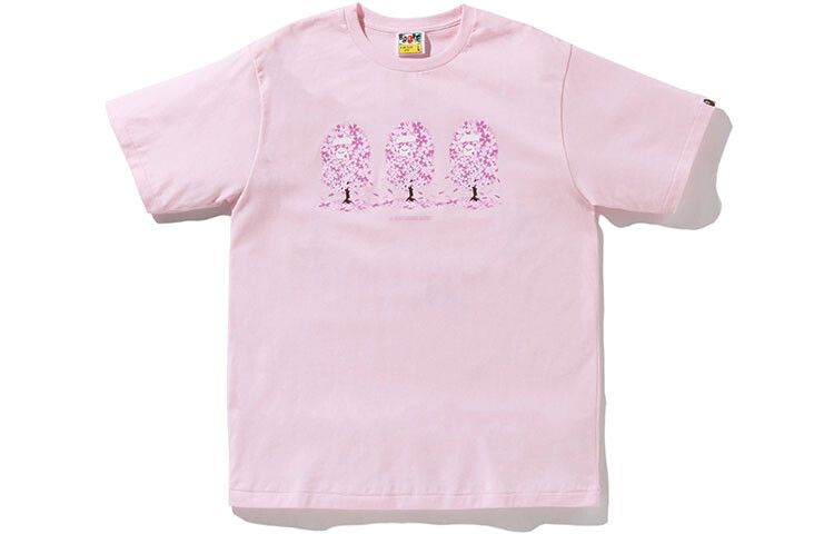 A BATHING APE Мужская футболка, Розовый — фото 2