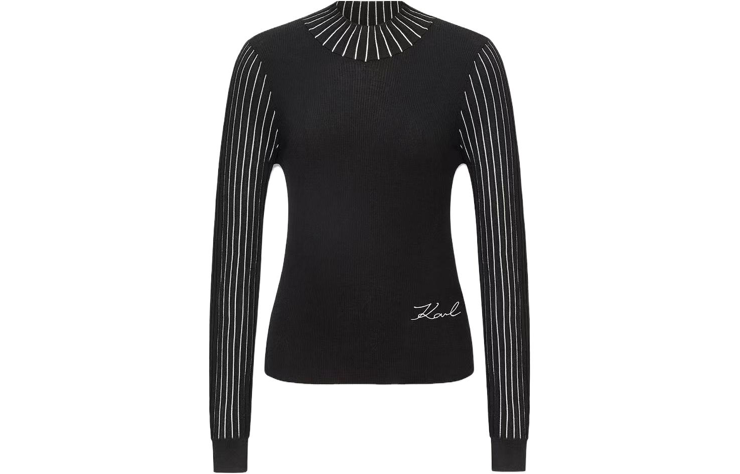 

KARL LAGERFELD Вязаный свитер женский черный KARL LAGERFELD / Karl Lagerfeld Jeans