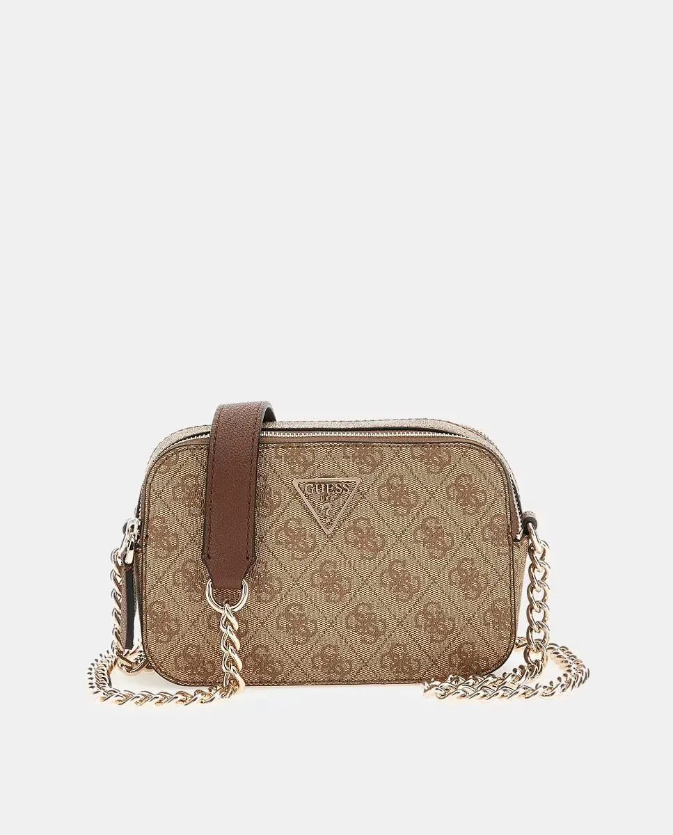 

Сумка-бандо с двойной молнией Guess, светло-коричневый