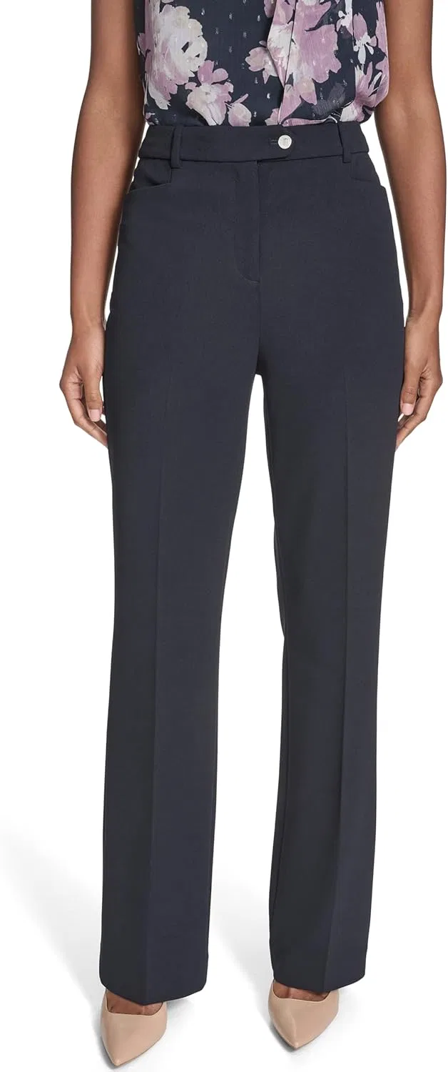 Женские классические брюки прямого кроя Calvin Klein Lux Suit Pant