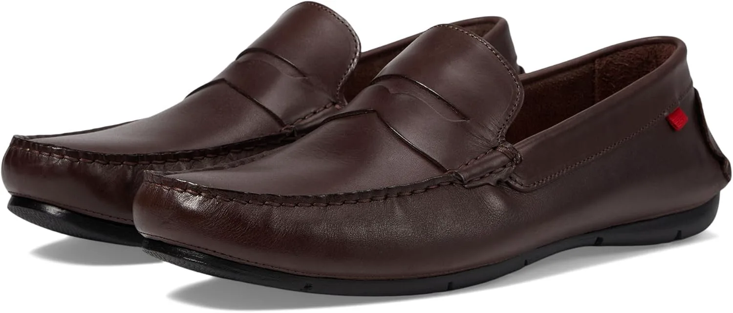 

Мужские лоферы, повседневные слипоны из кожи, классические пенни-лоферы Marc Joseph New York, коричневый