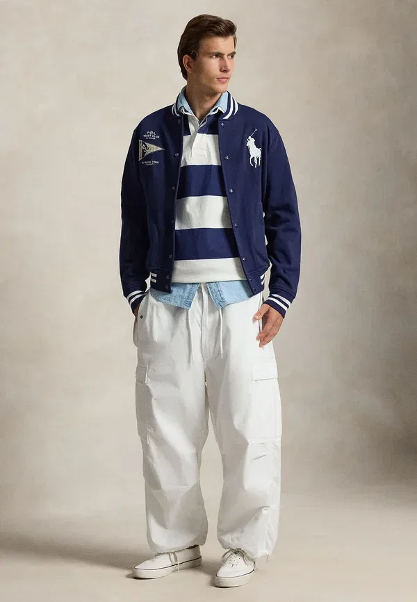 Толстовка-бейсболка на молнии Big Pony Fleece Polo Ralph Lauren, цвет ньюпорт-нави — фото 2