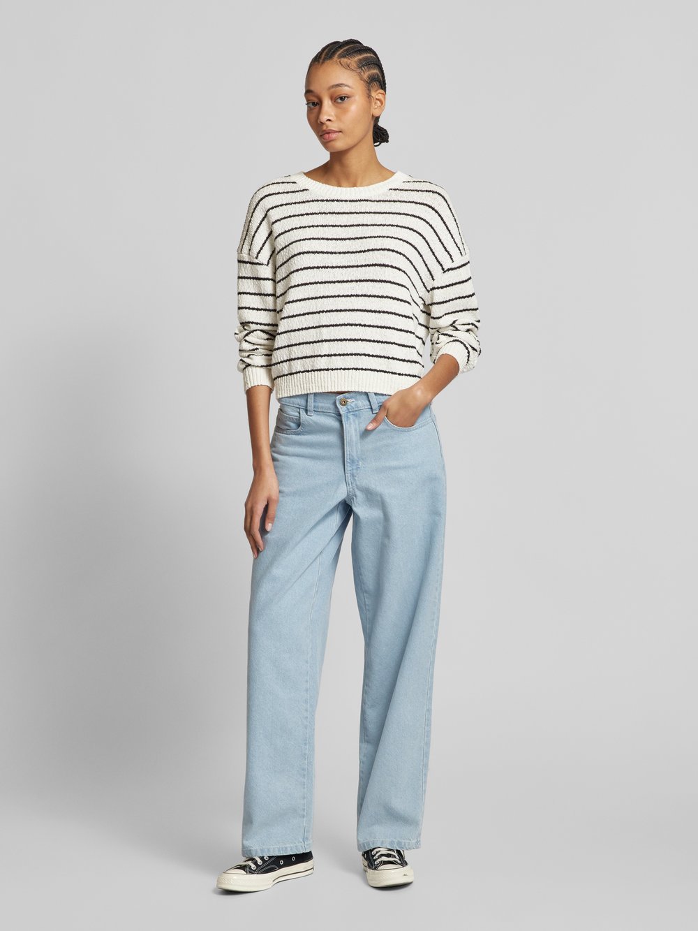 

Вязаный свитер со спущенными плечами Marc O'Polo Denim, экрю