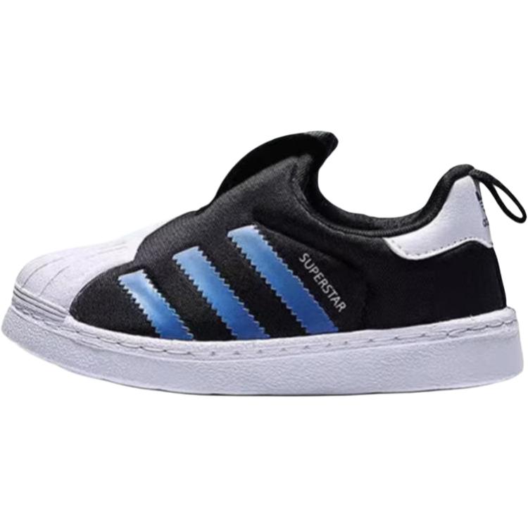 

Adidas Originals Superstar low top детские ботинки black blue для малышей