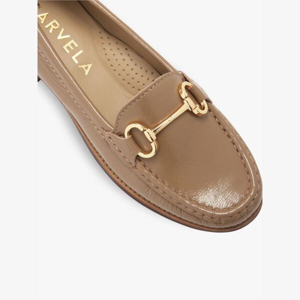 Кожаные мокасины с отделкой Click snaffle на плоской подошве Carvela Comfort, коричневый — фото 4