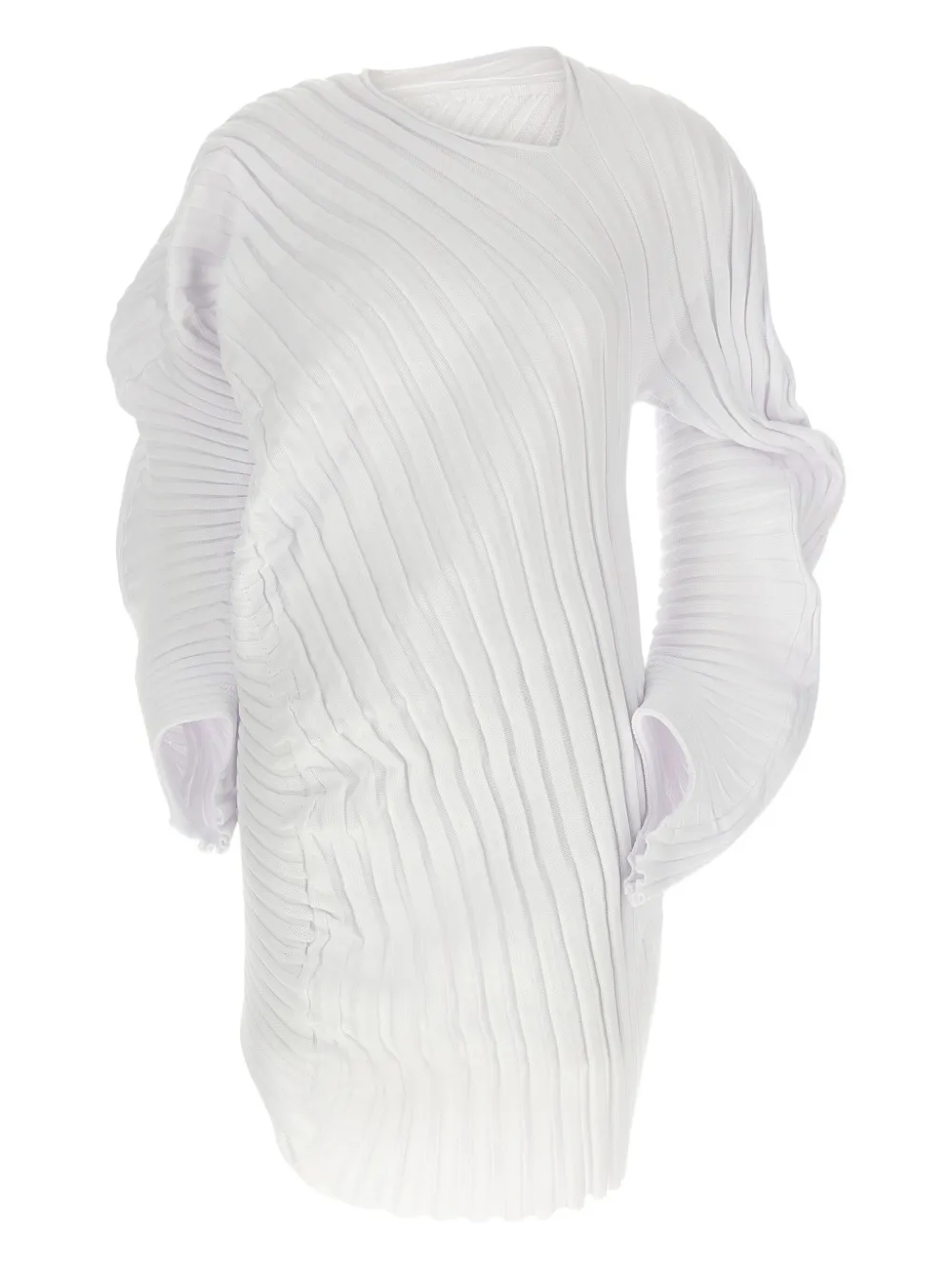 

Асимметричный ребристый топ Issey Miyake, белый