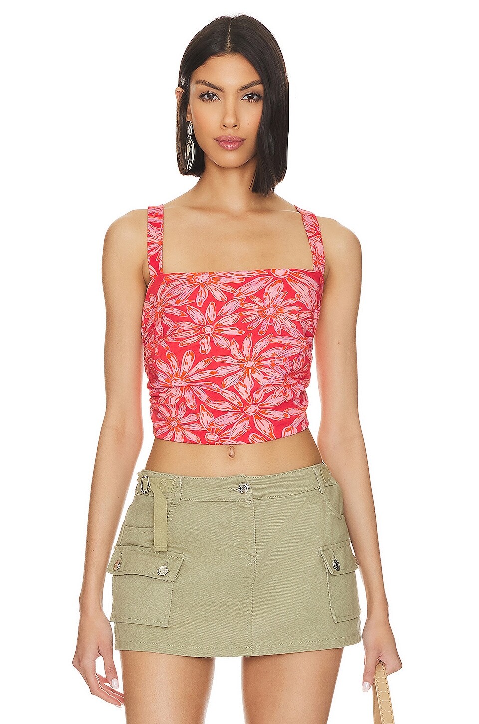 

Топ Free People All Tied Up, цвет Red Combo