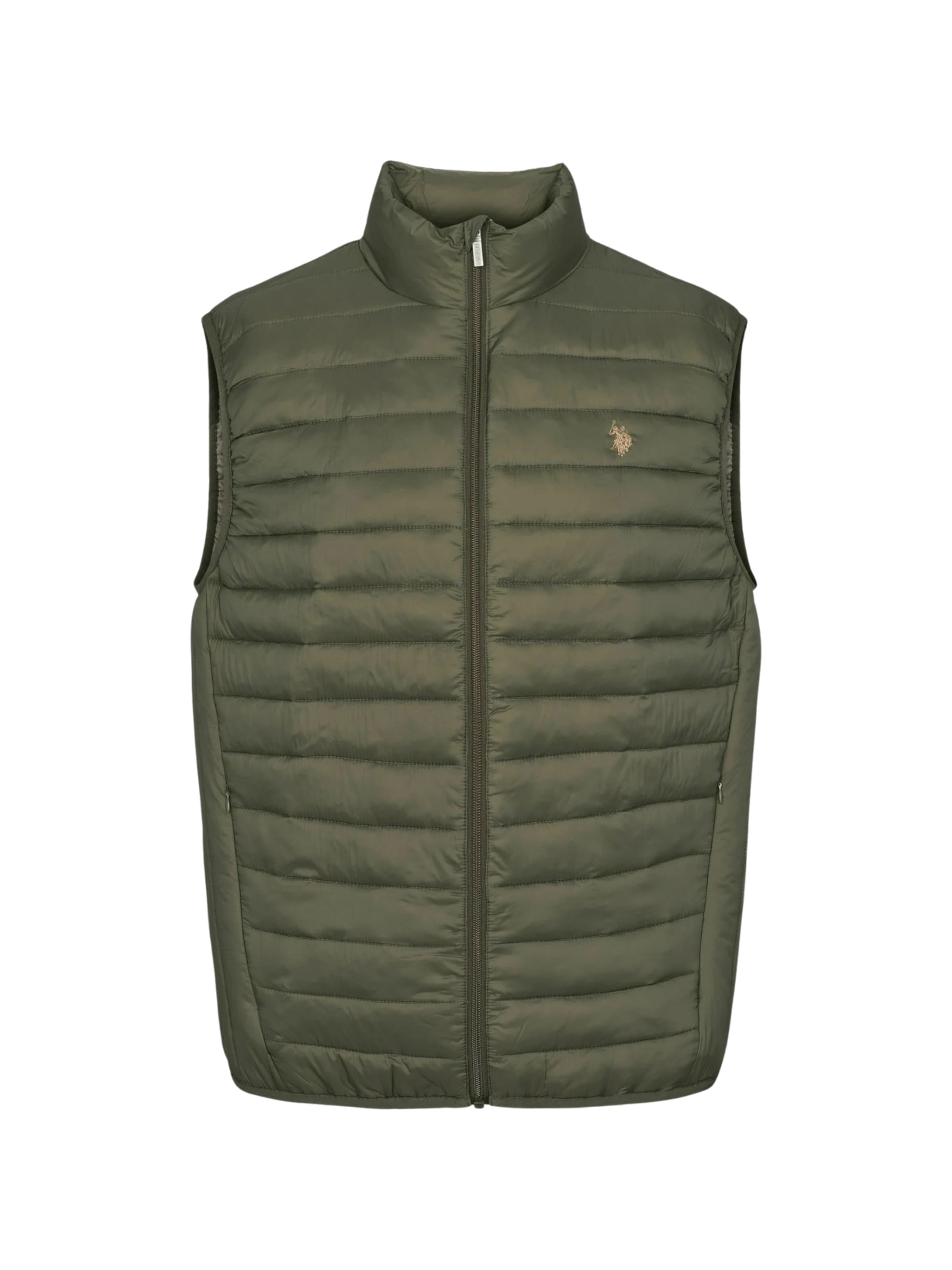 

U.S. POLO ASSN. Жилет 'UMMaks' в темно-зеленом цвете