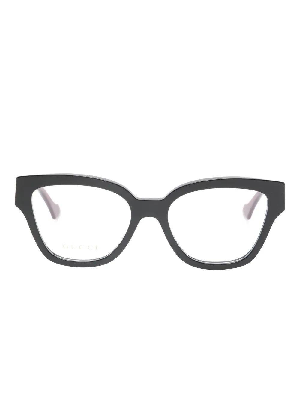 

Очки в форме кошачьих глаз с логотипом Gucci, черный
