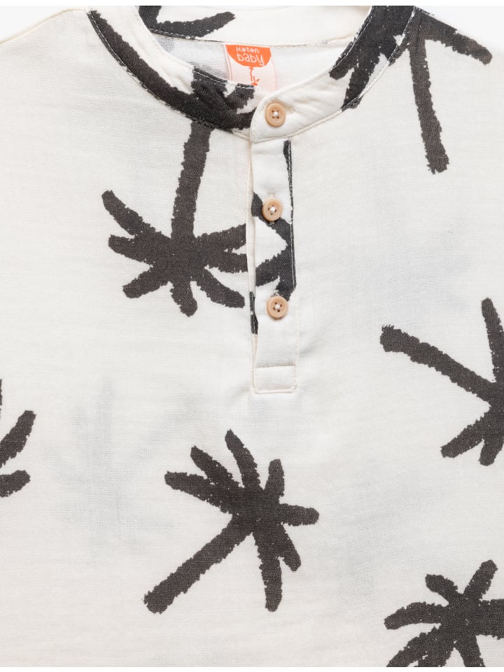 

KOTON Рубашка с узором Экру