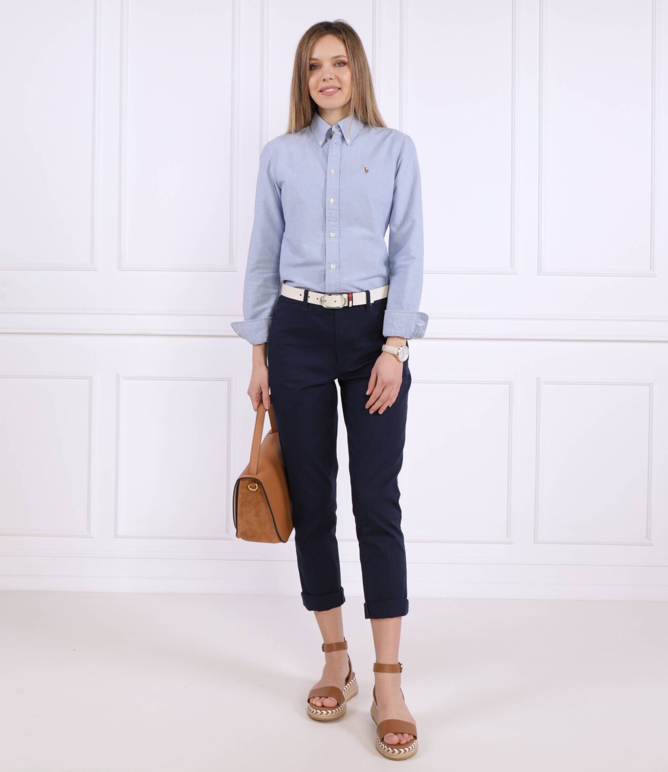 Рубашка POLO RALPH LAUREN Harper Regular Fit, небесно-голубой — фото 2
