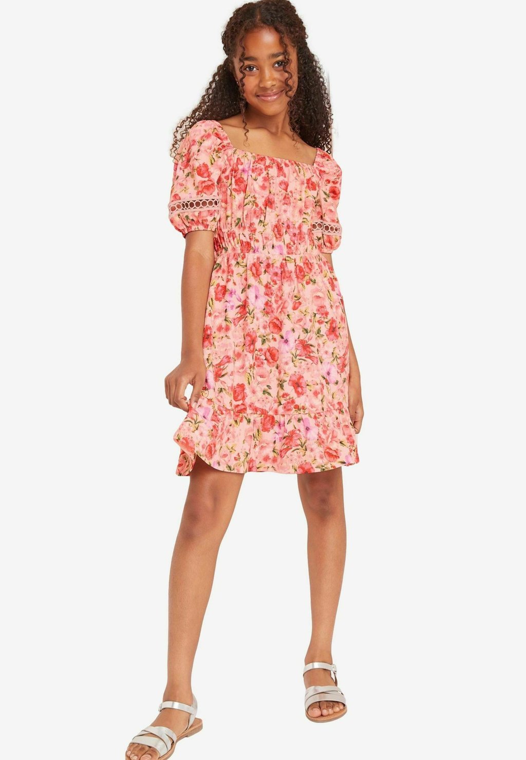 

Платье из джерси REGULAR FIT - SQUARE NECK CRINKLE Lipsy, фуксия