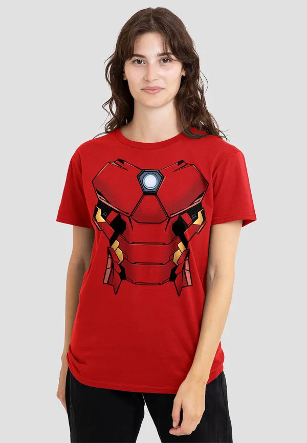 

Футболка с принтом железного человека Marvel, Red, Красный, Футболка с принтом железного человека Marvel, Red