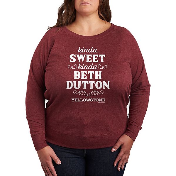

Футболка с длинным рукавом French Terry Yellowstone в стиле Бет Даттон, plus size Licensed Character, Heather Maroon, Желтый, Футболка с длинным рукавом French Terry Yellowstone в стиле Бет Даттон, plus size Licensed Character, Heather Maroon