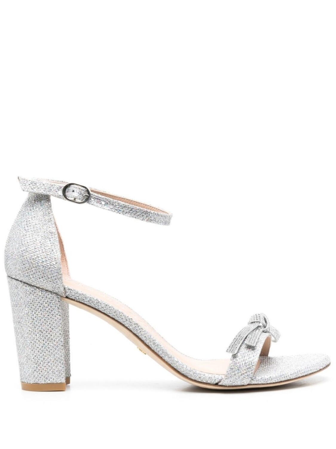 

Босоножки с блестками Stuart Weitzman, серебряный
