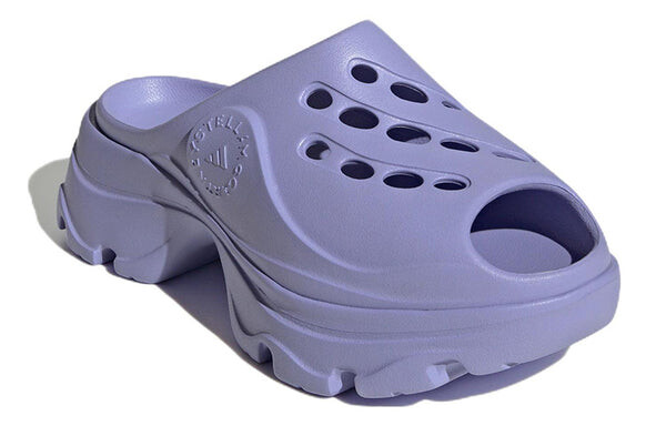 Тапочки stella mccartney x clog 'light purple' Adidas, фиолетовый — фото 4