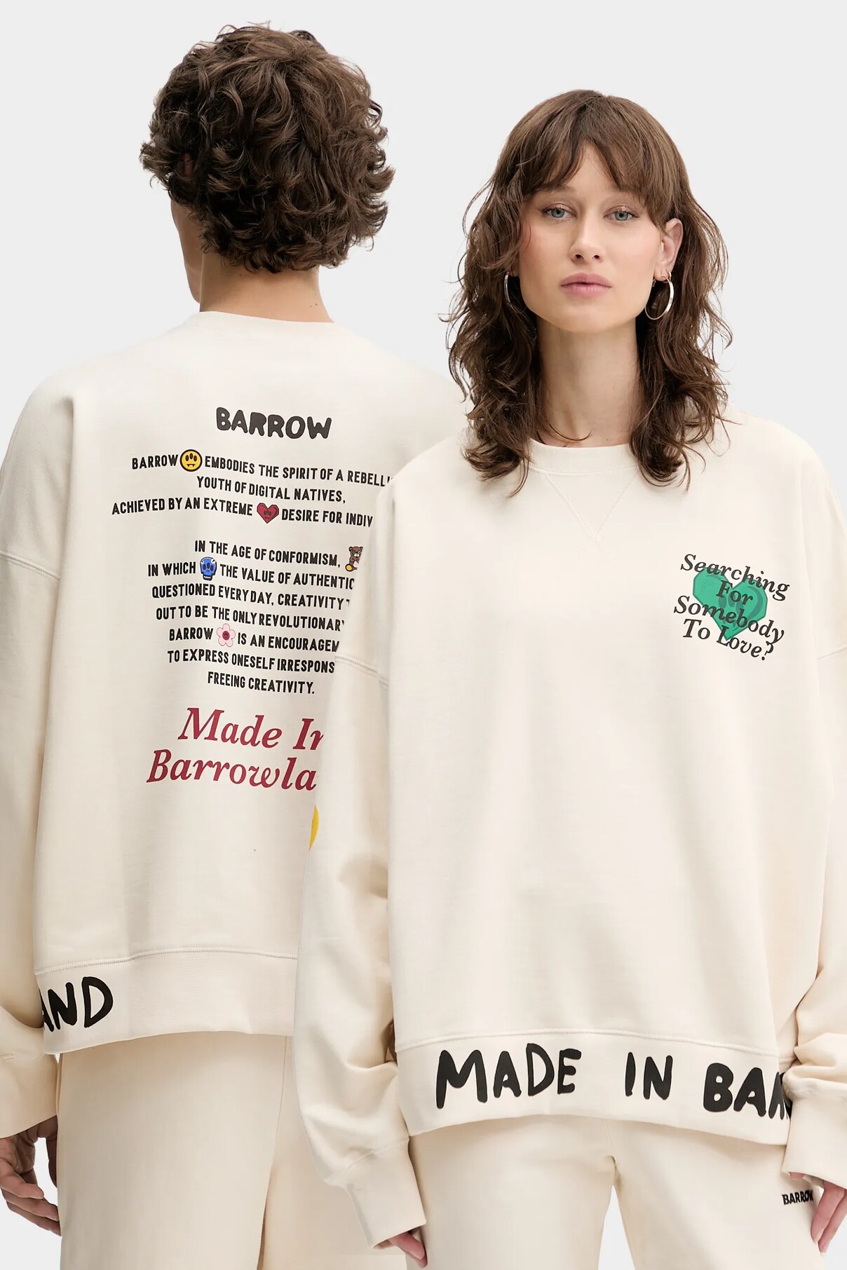 

Хлопковая толстовка Barrow, бежевый