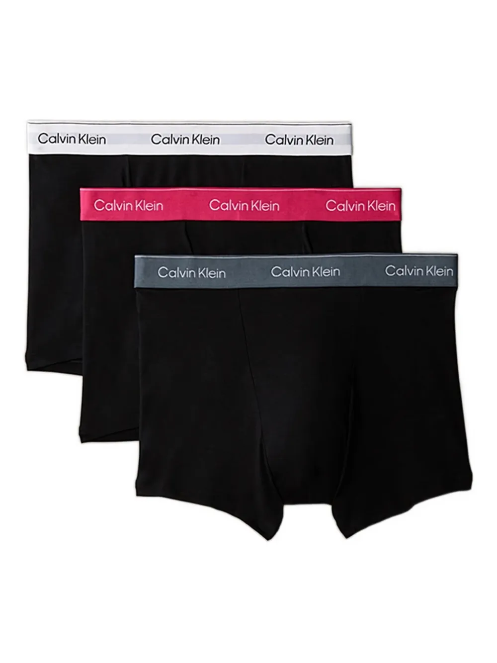 

Боксеры с логотипом на поясе (набор из трех штук) Calvin Klein, черный