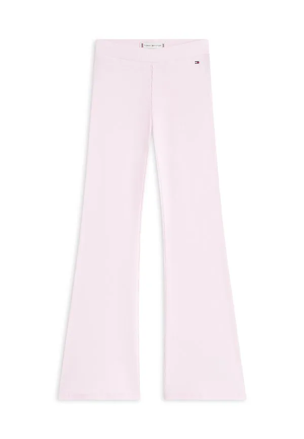 Леггинсы essential в рубчик, очень узкие, расклешенные. Tommy Hilfiger, Pearly Pink — фото 4