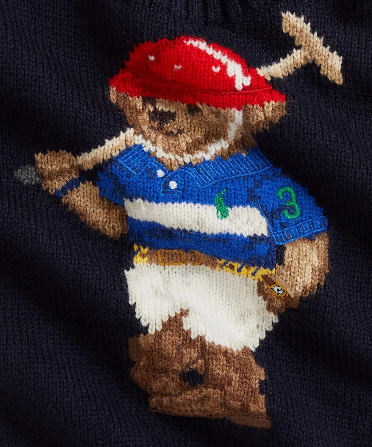 Свитер Polo Bear с круглым воротником, Ralph Lauren, детский, цвет тёмно-синий — фото 3