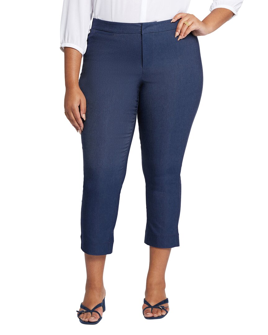 

NYDJ Plus Marilyn Dk Blue Heather свободные джинсы, синий