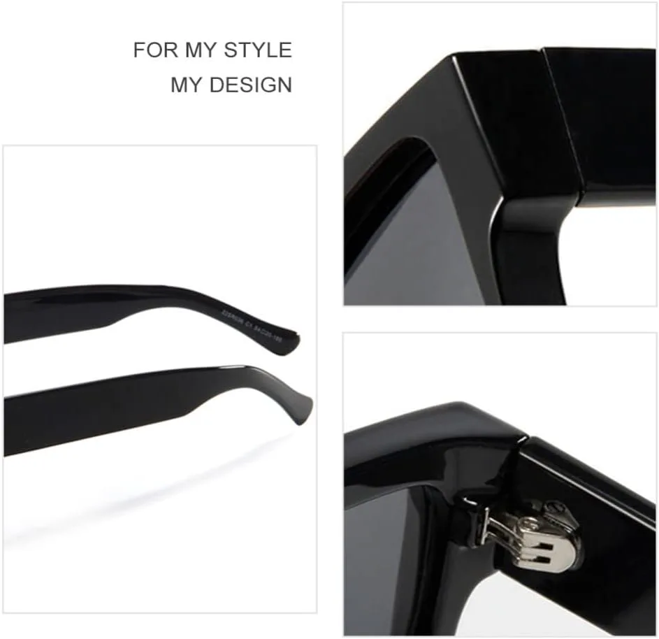 

Солнцезащитные очки MUTYNE Thick Crystal Square для мужчин, поляризованные, для вождения, дизайнерские, с защитой от УФ-излучения UV400 для женщин, C02 Leopard