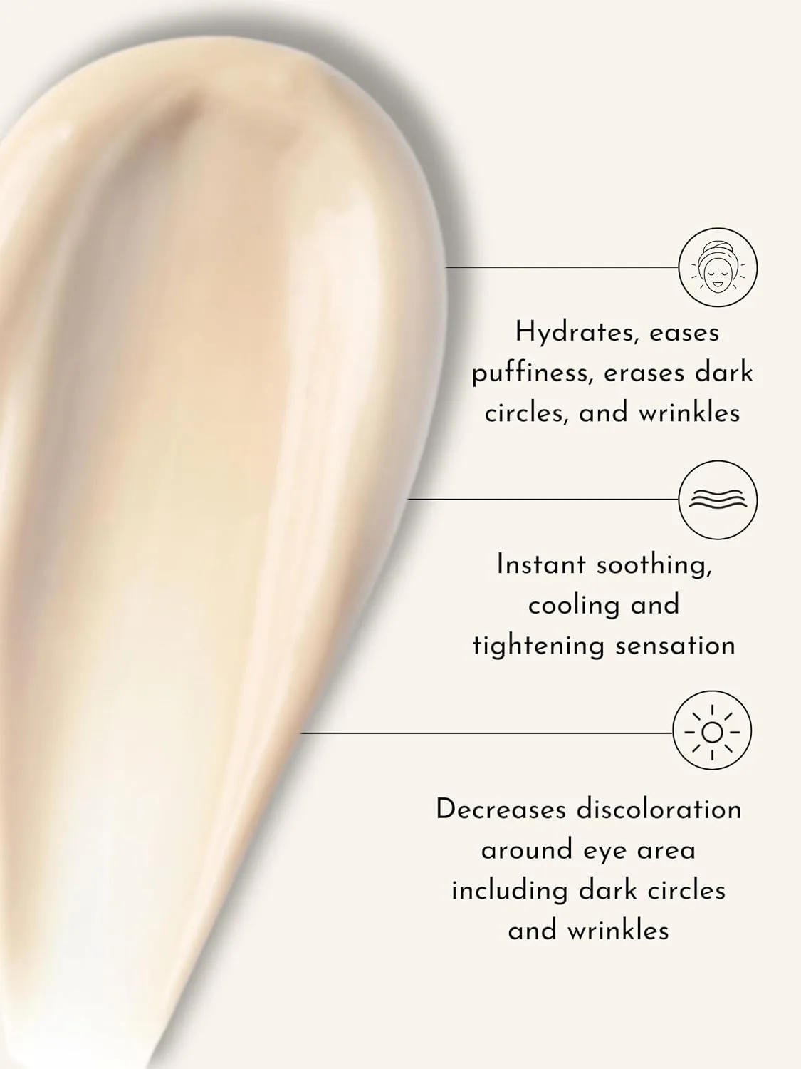 Radical Skincare Eye Revive Creme - 4 в 1 антивозрастное средство против морщин, темных кругов, отеков и тонких линий для всех типов кожи, включая чувствительную, без парабенов, не тестируется на животных (15 мл) 14,8 мл (1 шт.), green — фото 2