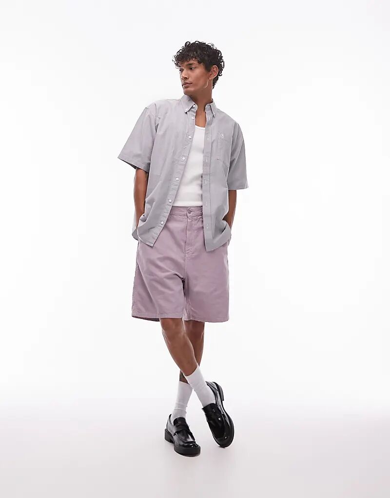 

Carhartt WIP Walter Шорты свободного кроя с одним коленом в розовом тумане