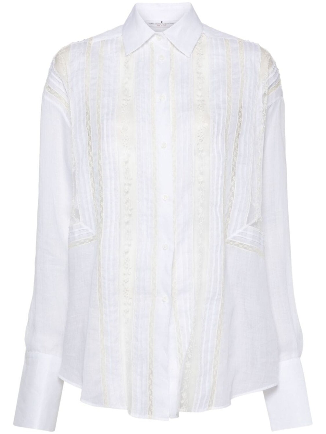 

Ermanno Scervino кружевная рубашка, белый