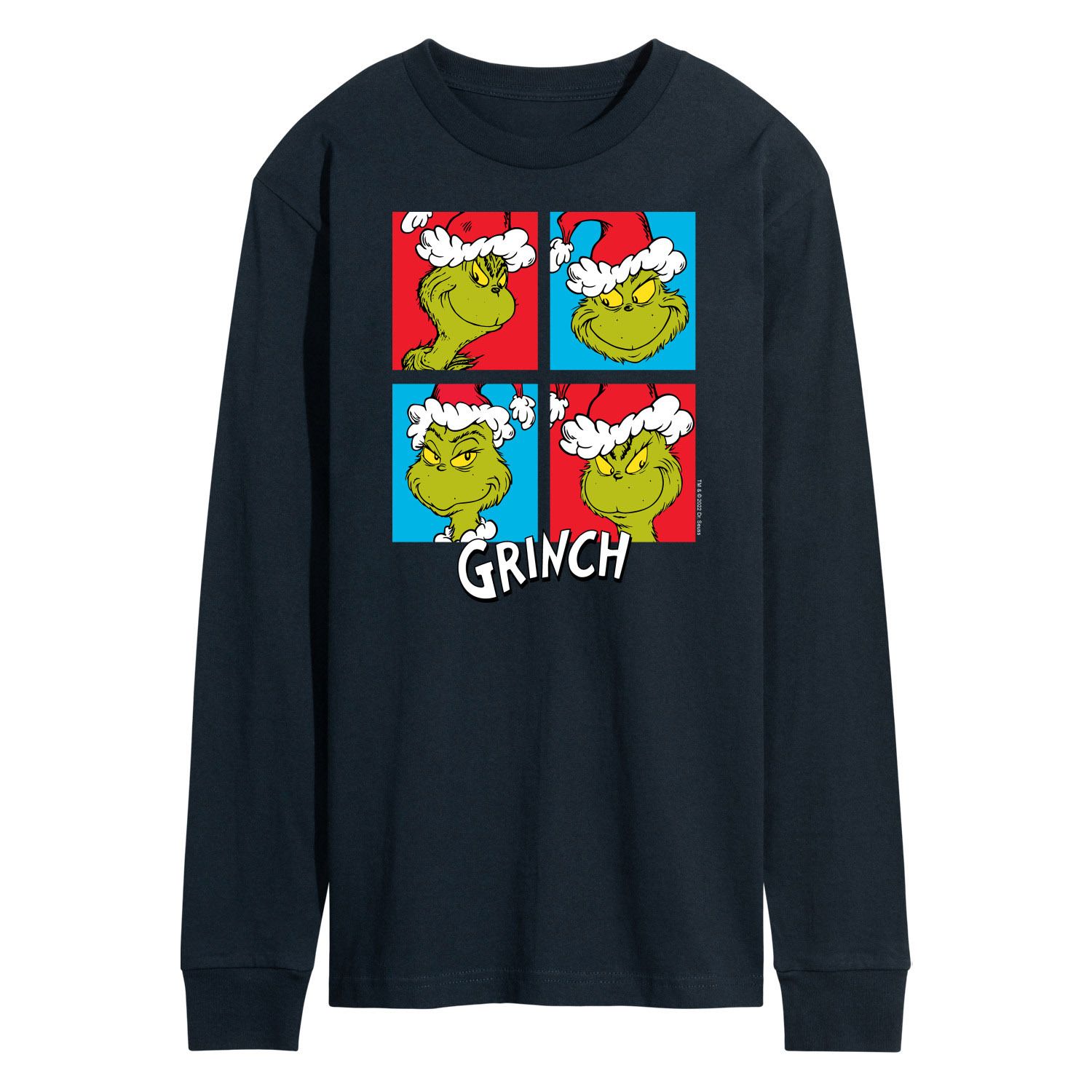 

Мужская футболка Dr. Seuss Grinch Grinch с длинными рукавами Licensed Character