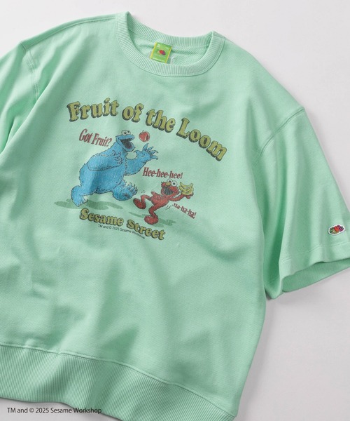 

Футболка с пышными рукавами FRUIT OF THE LOOM, мятный