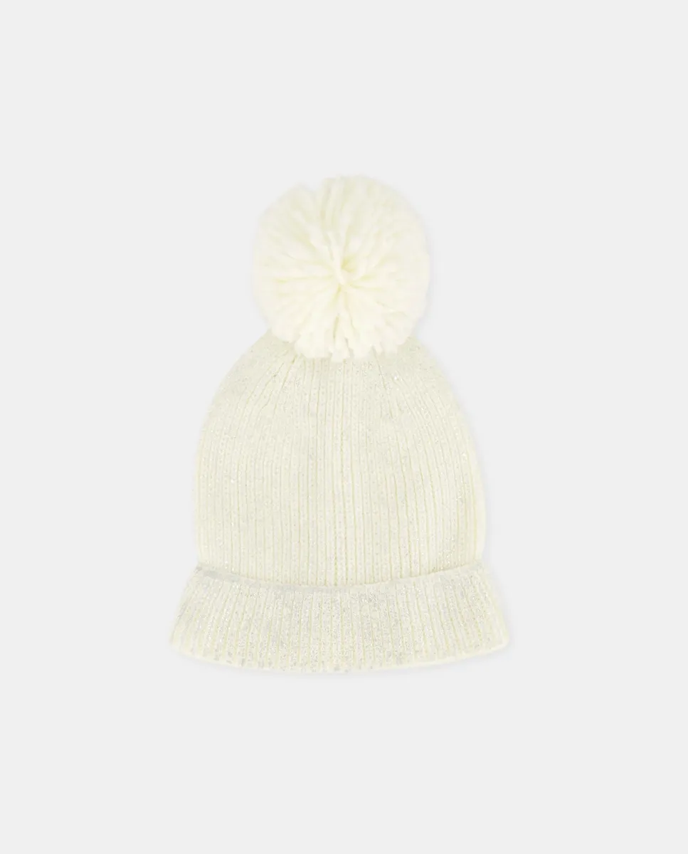 

Детская шапка жаккард с фольгой Kids El Corte Inglés, белый