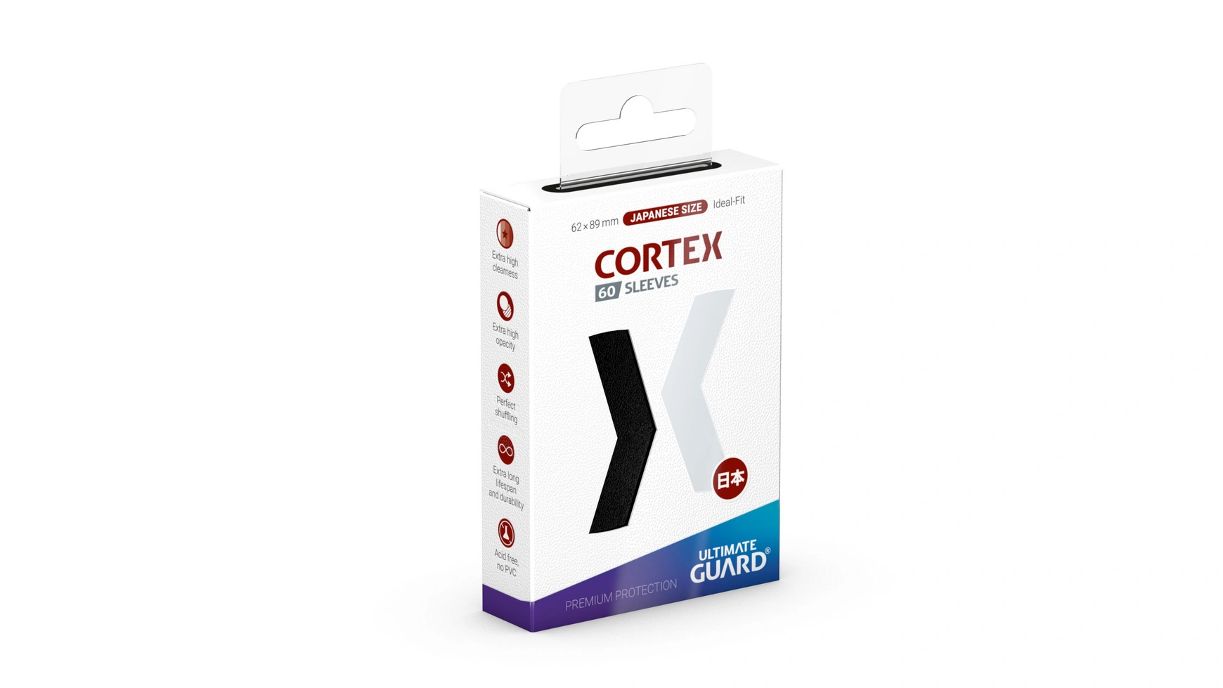 

Рукава Ultimate Guard Cortex, японский размер, черные (60)