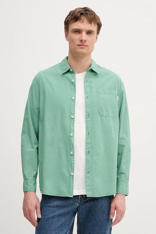

Хлопковая рубашка Pepe Jeans, зеленый